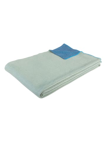 Hübsch Plaid "Cuddle" in Grün/ Blau - (L)200 x (B)130 cm