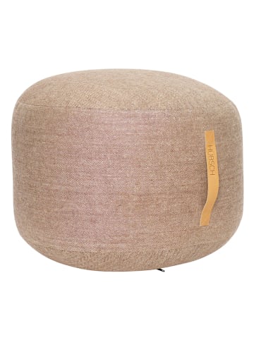 Hübsch Puf "Mochi" w kolorze beżowym - wys. 35 x Ø 50 cm