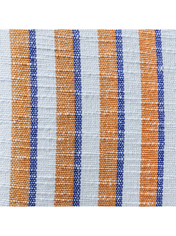 Hübsch Poduszka w kolorze pomarańczowo-białym - 50 x 50 cm