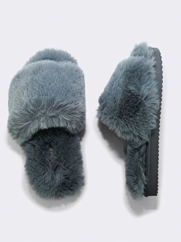 Flip Flop Hausschuhe in Dunkelblau