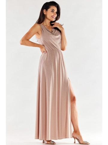 Awama Kleid in Beige