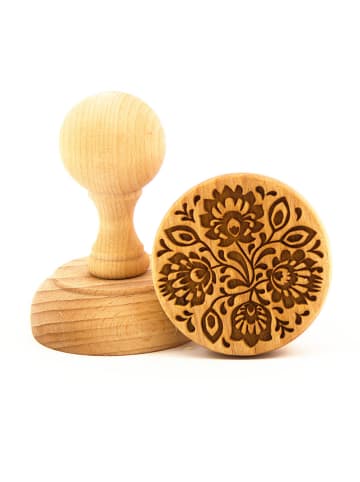 FOLKROLL Keksstempel "Flower" in Natur