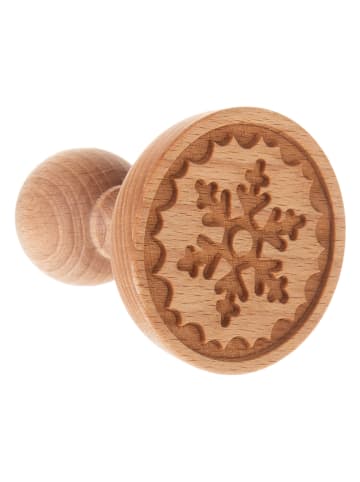 FOLKROLL Holzstempel "Snowflakes" in Natur