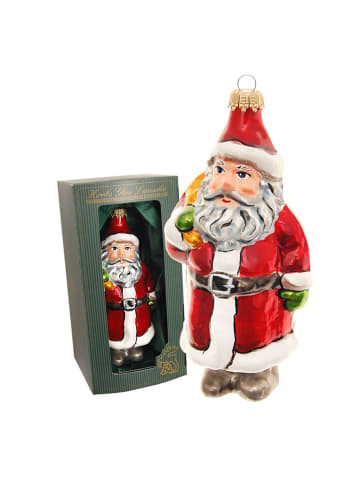 Krebs Glas Lauscha Kerstboomversiering rood/wit - (L)13 cm