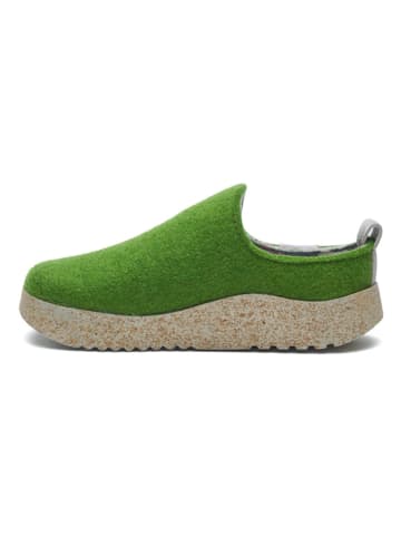Comfortfusse Kapcie w kolorze zielonym
