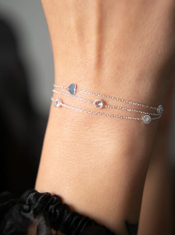 Heliophilia Silber-Armkette mit Schmuckelementen