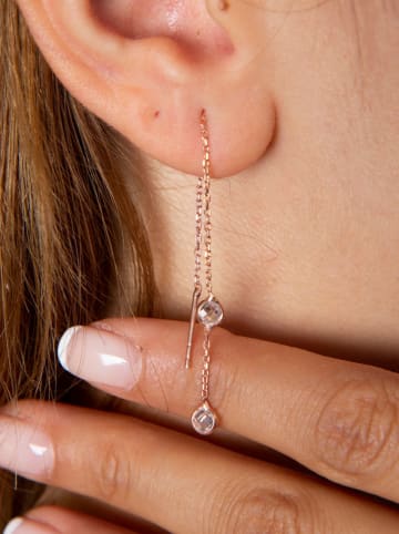 Heliophilia Zilveren oorhangers met edelstenen