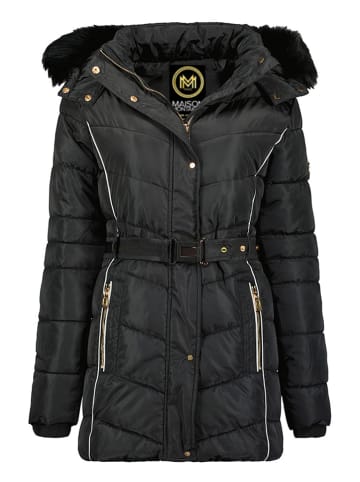 Maison Montaigne Kurtka pikowana "Beckmai" w kolorze czarnym