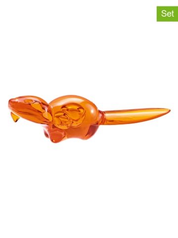 Koziol Obieraczka w kolorze pomarańczowym do mandarynek - dł. 9,2 cm
