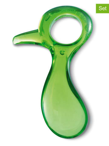 koziol 2er-Set: Kiwi-Löffel "Kiwi" in Grün - (L)9 x (B)5,5 cm