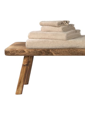 Schiesser 5-delige set: gastendoeken "Skyline" beige