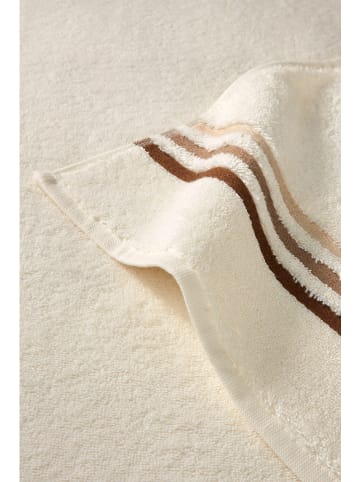 Schiesser 4-delige set: handdoeken "Skyline" crème