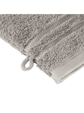 Schiesser 5-delige set: washandjes "Milano" lichtgrijs