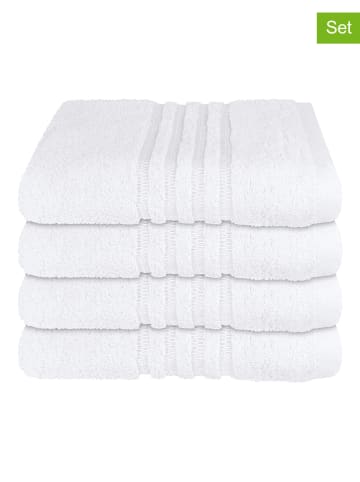 Schiesser 4-delige set: handdoeken "Milano" wit