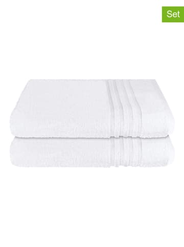 Schiesser Ręczniki prysznicowe (2 szt.) "Milano" w kolorze białym