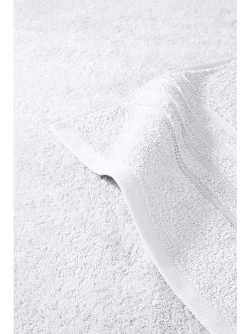 Schiesser 2-delige set: badhanddoeken "Milano" wit