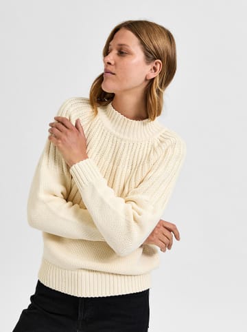 SELECTED FEMME Sweter w kolorze kremowym