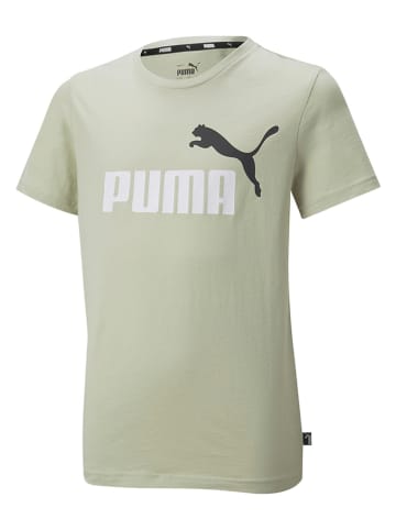 Puma Koszulka "ESS+ 2" w kolorze zielonym