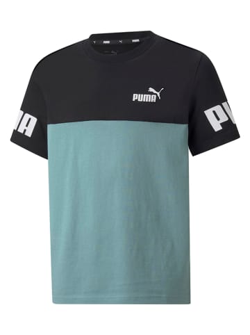 Puma Koszulka "Puma Power" w kolorze turkusowo-czarnym