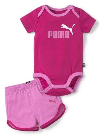 Puma 2-częściowy zestaw "Minicats Newborn" w kolorze różowym