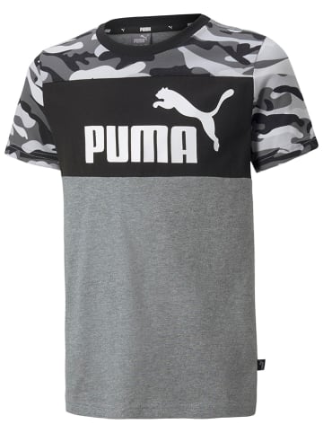Puma Shirt "ESS+ Camo" in Grau