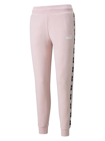 Puma Spodnie dresowe "Puma Power Tape" w kolorze jasnoróżowym