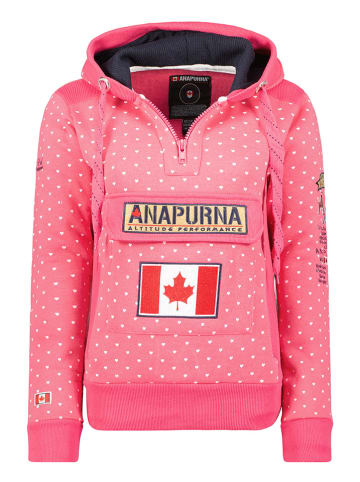 ANAPURNA Hoodie "Gymcoeurana" in Pink