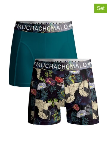 Muchachomalo 2-delige set: boxershorts petrol/meerkleurig