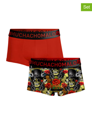 Muchachomalo 2-delige set: boxershorts rood/meerkleurig