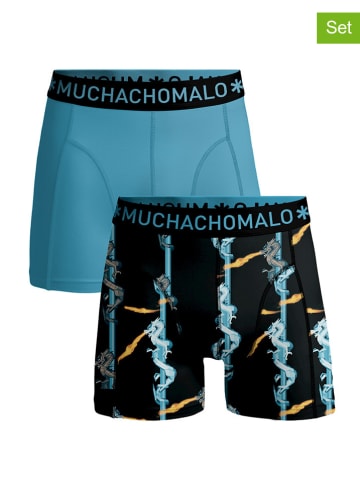 Muchachomalo 2-delige set: boxershorts blauw/meerkleurig