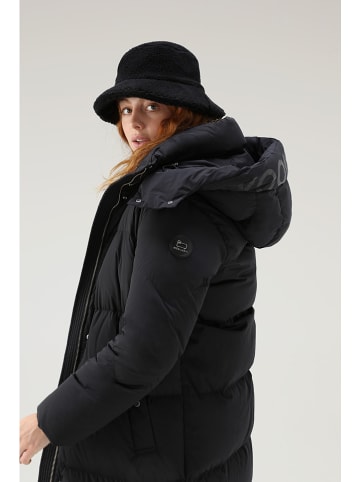 Woolrich aurora puffy coat black top