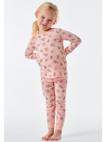 Schiesser Pyjama abrikooskleurig