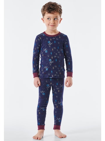 Schiesser Pyjama donkerblauw