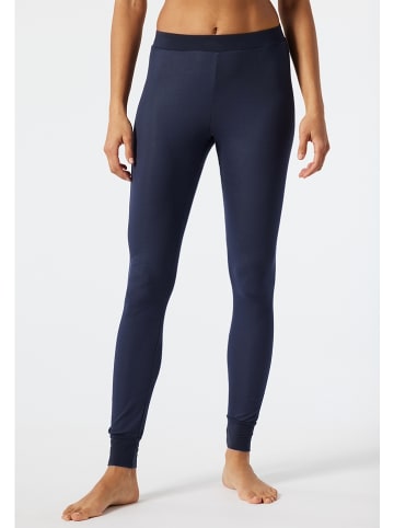 Schiesser Legginsy w kolorze granatowym