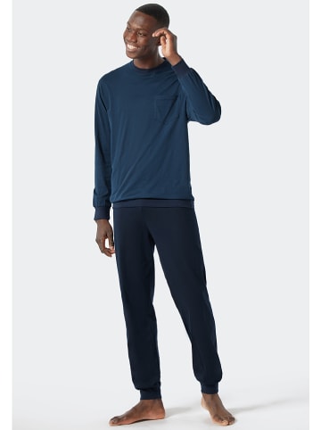 Schiesser Pyjama donkerblauw