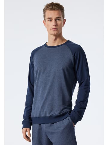 Schiesser Pyjamashirt donkerblauw