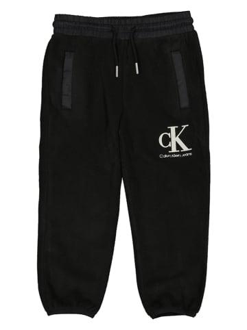 Calvin Klein Spodnie polarowe w kolorze czarnym