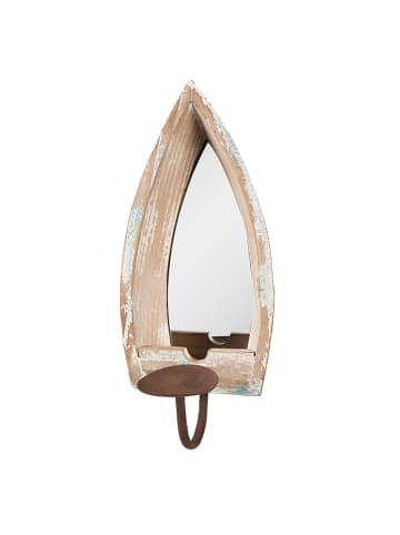 Clayre & Eef Wandspiegel in Hellbraun - (B)15 x (H)36 x (T)17 cm
