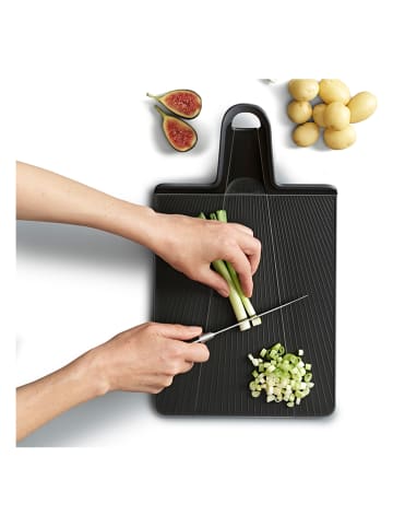 JosephJoseph Vouwbare snijplank "Chop2Pot" zwart - (L)45 x (B)26,3 cm