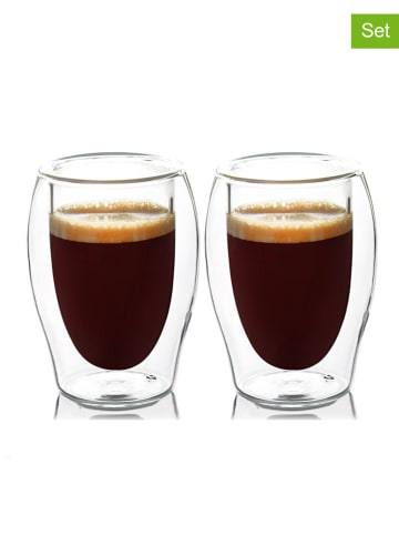 DUKA 2-delige set: koffieglazen - 130 ml