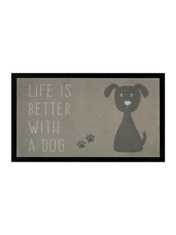 Hanse Home Deurmat "Life is better with a cat" taupe