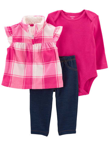 carter's 3-delige outfit roze