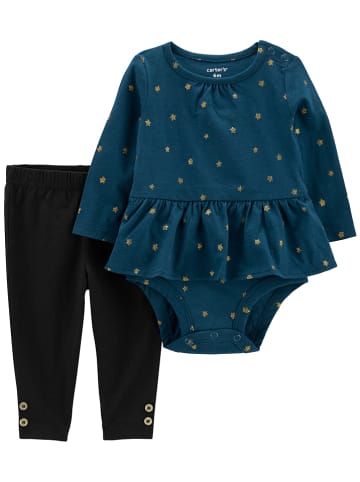 Carter's 2-delige outfit donkerblauw/zwart