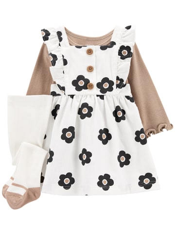 carter's 3-delige outfit beige/wit