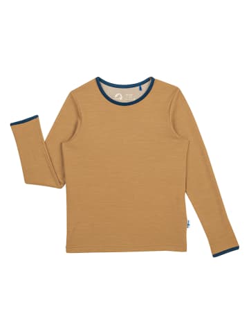 finkid Koszulka "Taamo Wool" w kolorze beżowym