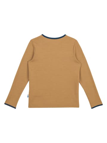 finkid Koszulka "Taamo Wool" w kolorze beżowym