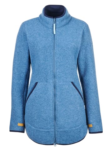 finside Wełniana kurtka polarowa "Maatila" w kolorze niebieskim