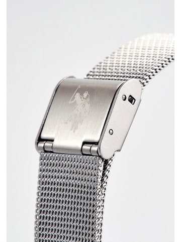 U.S. Polo Assn. Quarzuhr in Silber/ Schwarz