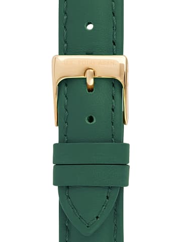 U.S. Polo Assn. Quarzuhr in Grün/ Gold/ Weiß