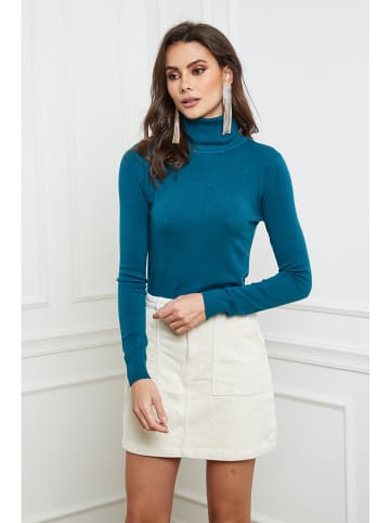 So Cachemire Rollkragenpullover "Empoli" in Petrol